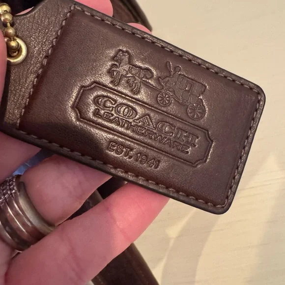 Vintage Coach Limited Edition Mahogany Haversack Bleecker Street Suede bag - Picture 11 of 12